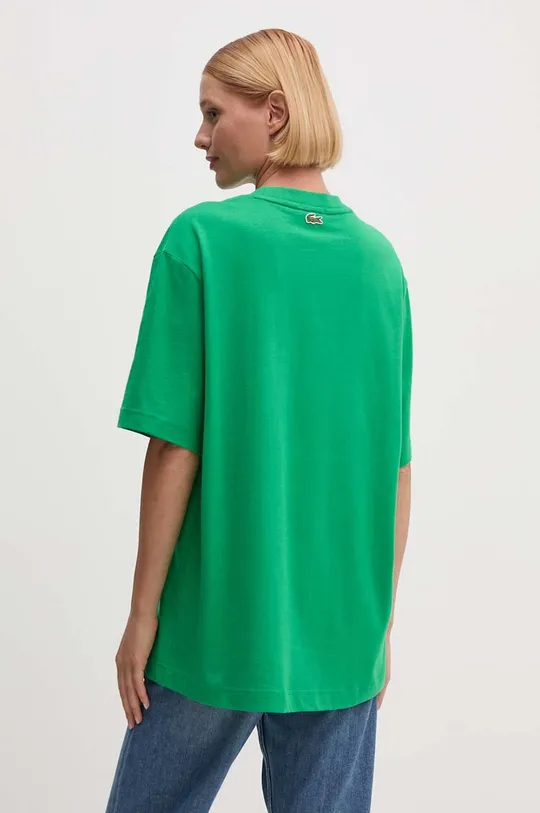 Бавовняна футболка Lacoste TH0062 зелений