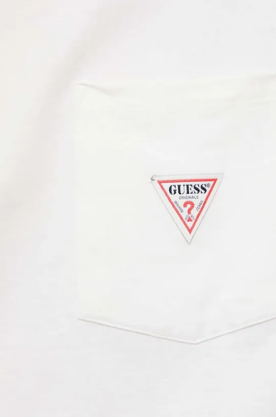 Βαμβακερή μπλούζα με μακριά μανίκια Guess Originals