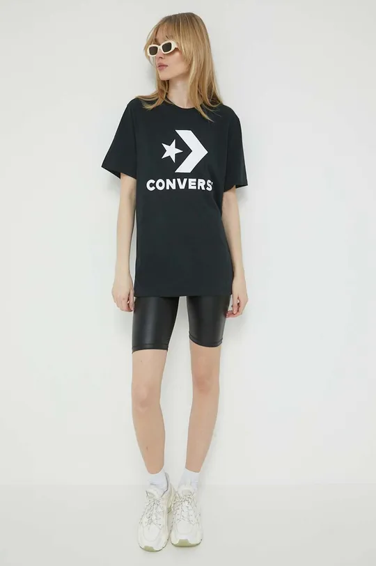 Bavlnené tričko Converse  100 % Bavlna