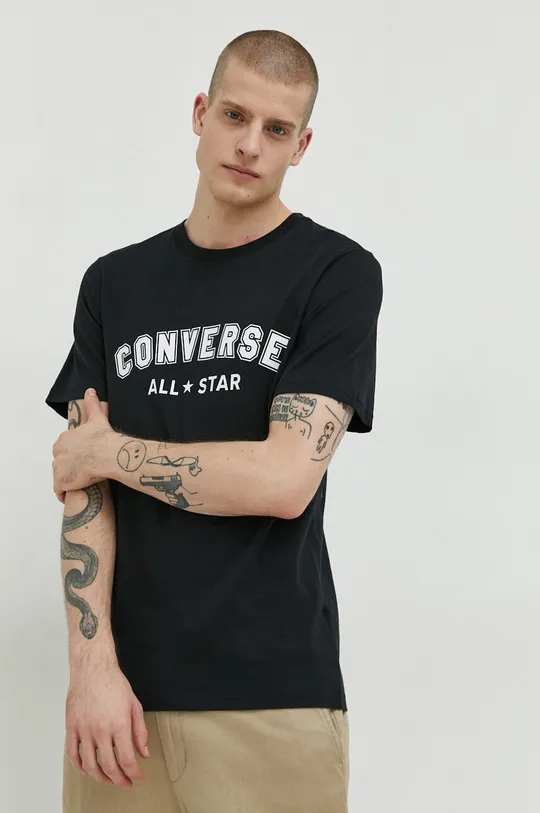 Converse pamut póló fekete
