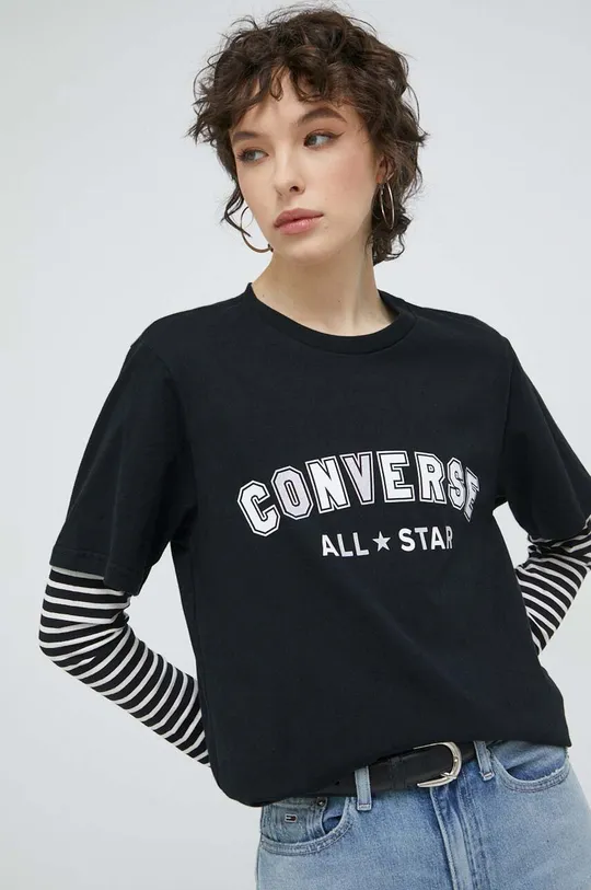 Bavlnené tričko Converse  100 % Bavlna