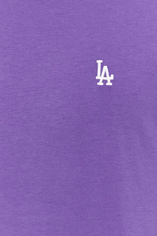 Βαμβακερό μπλουζάκι 47brand MLB Los Angeles Dodgers
