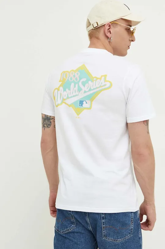 Μπλουζάκι 47 brand MLB Los Angeles Dodgers λευκό