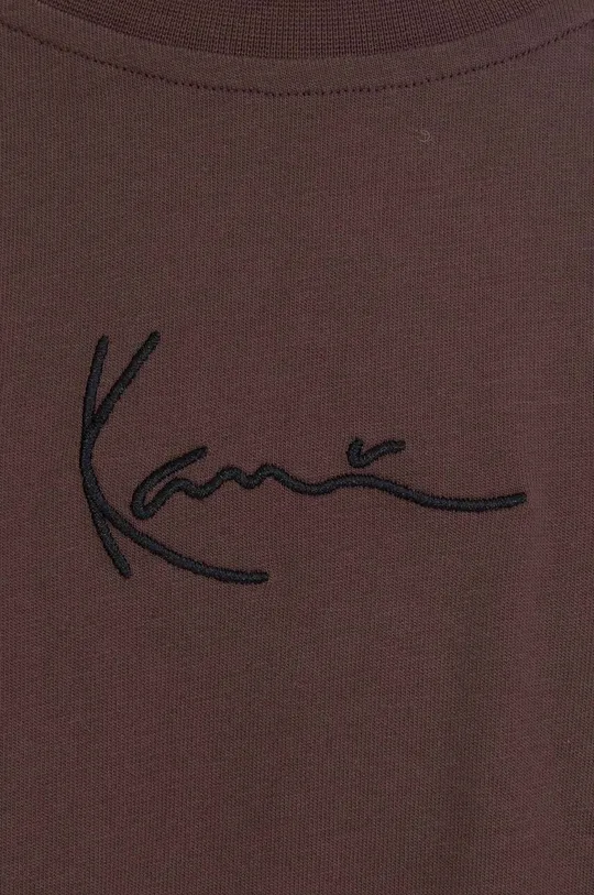 καφέ Βαμβακερό μπλουζάκι Karl Kani