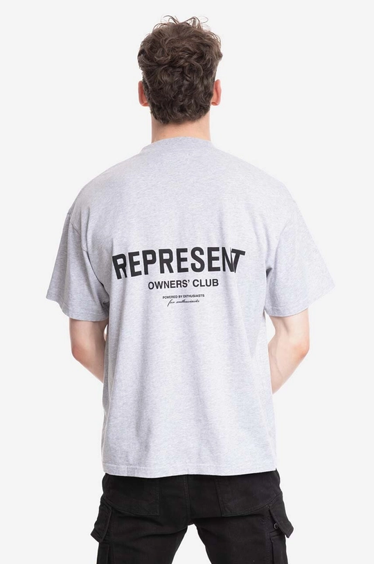 γκρί Βαμβακερό μπλουζάκι Represent Owners Club Unisex