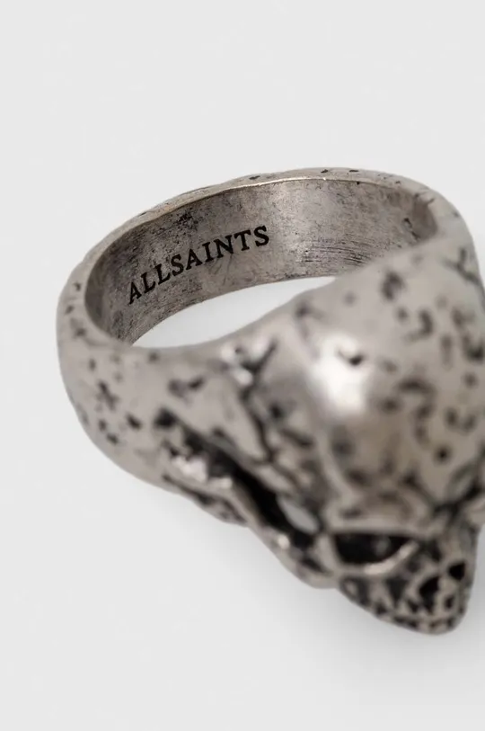 AllSaints anello in argento argento