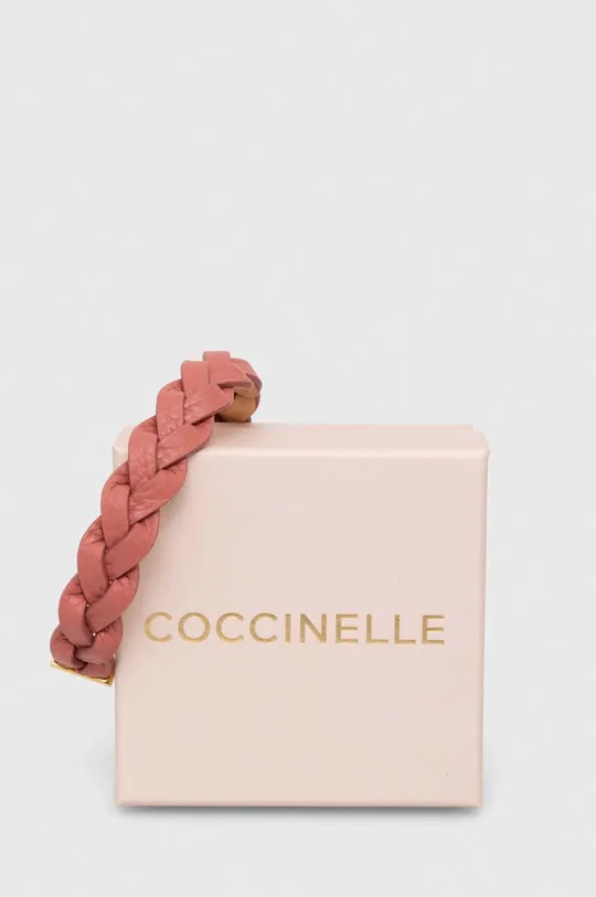 Δερμάτινο βραχιόλι Coccinelle ροζ
