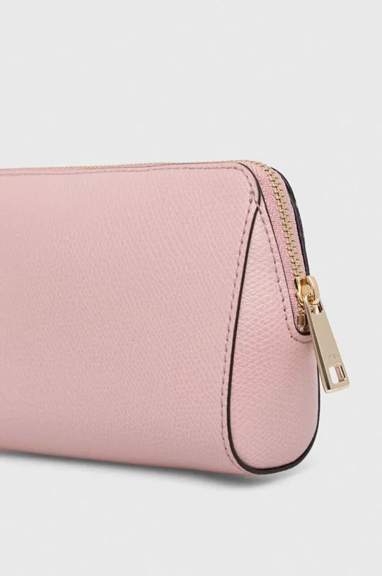 Δερμάτινη τσάντα καλλυντικών Furla ροζ