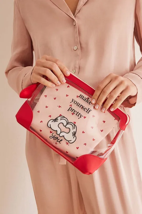 roza Kozmetička torbica women'secret Mickey Mouse 2-pack Ženski