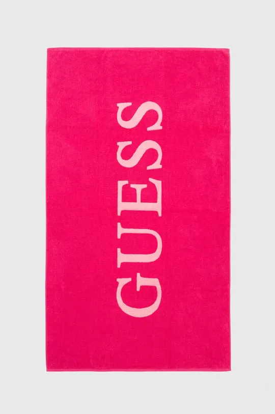 różowy Guess ręcznik bawełniany Damski