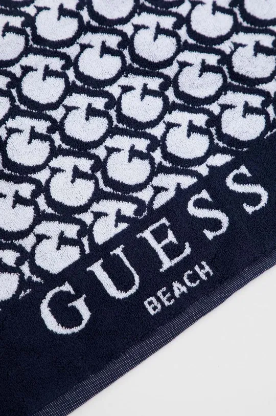 Βαμβακερή πετσέτα Guess σκούρο μπλε