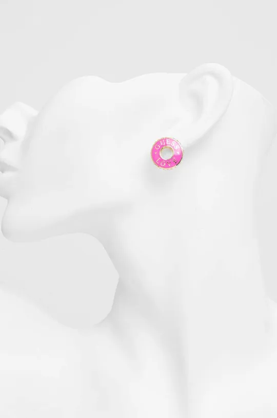 Σκουλαρίκια Guess ροζ