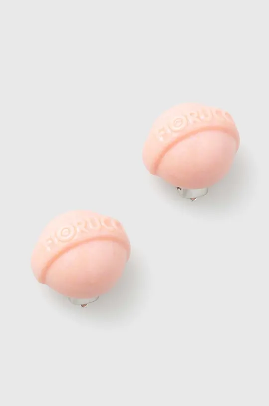 roza Naušnice na klipse Fiorucci Pink Mini Lollipop Earrings Ženski