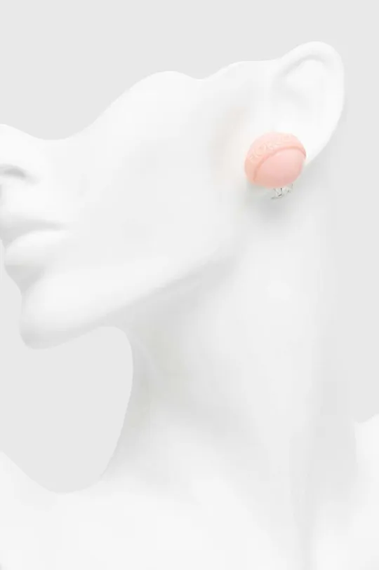 Naušnice na klipse Fiorucci Pink Mini Lollipop Earrings Sintetički materijal