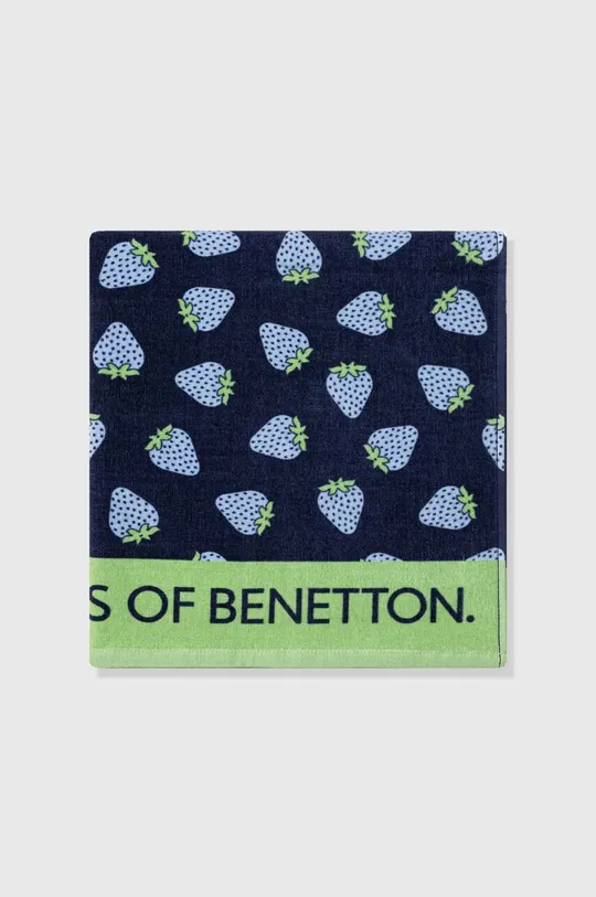 Βαμβακερή πετσέτα United Colors of Benetton σκούρο μπλε