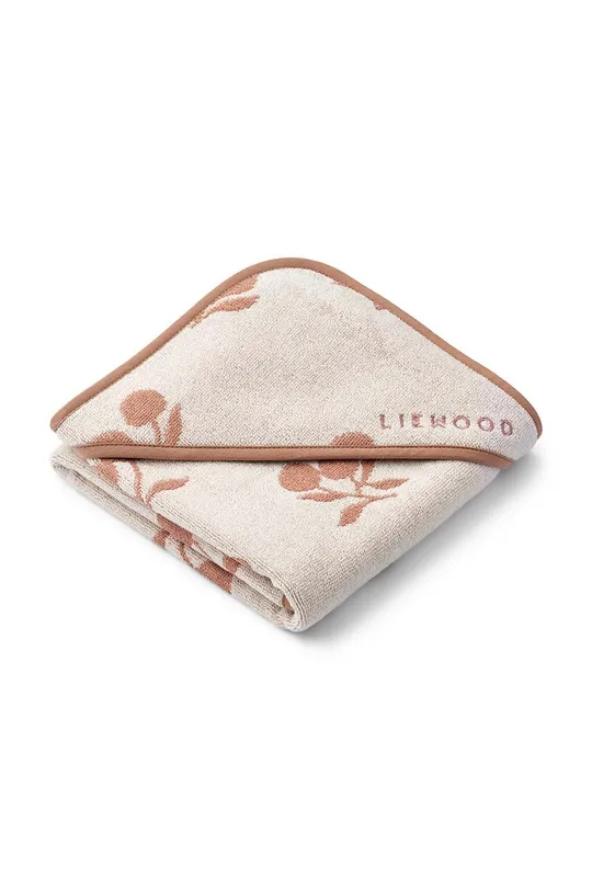 μπεζ Βαμβακερή πετσέτα για μωρά Liewood Alba Yarn Dyed Hooded Baby Towel Παιδικά