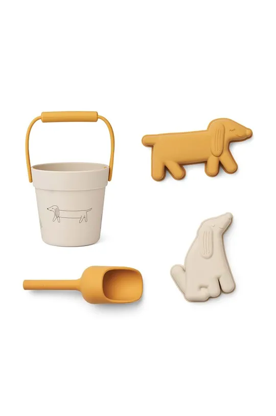 Liewood zabawki do piasku Kit Mini Dog Beach Set żółty