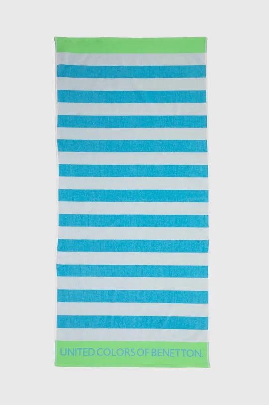 niebieski United Colors of Benetton ręcznik bawełniany dziecięcy Dziecięcy