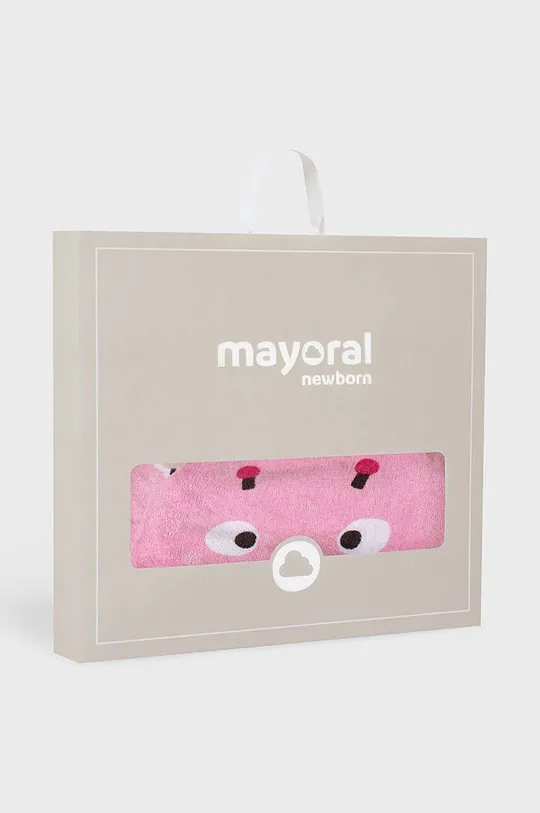różowy Mayoral Newborn ręcznik bawełniany niemowlęcy