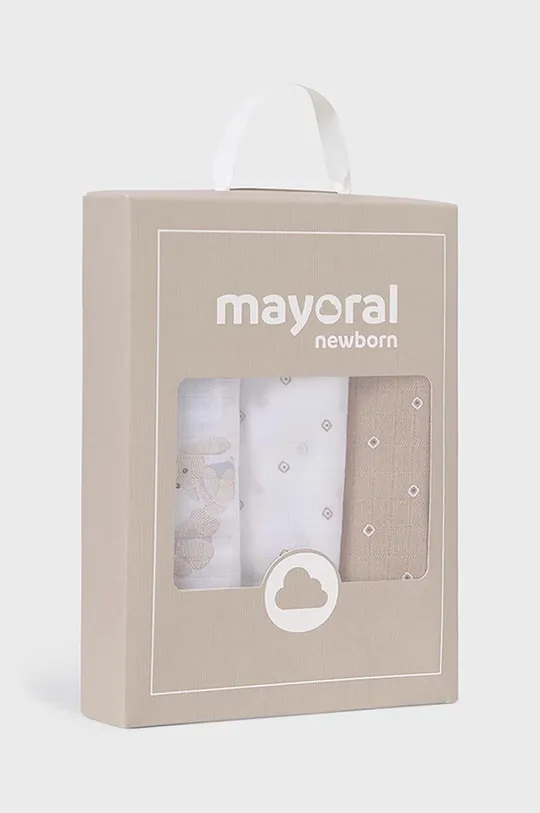 Mayoral Newborn pieluszka niemowlęca 3-pack 100 % Bawełna