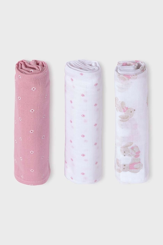 roza Pelena za bebe Mayoral Newborn 3-pack Dječji