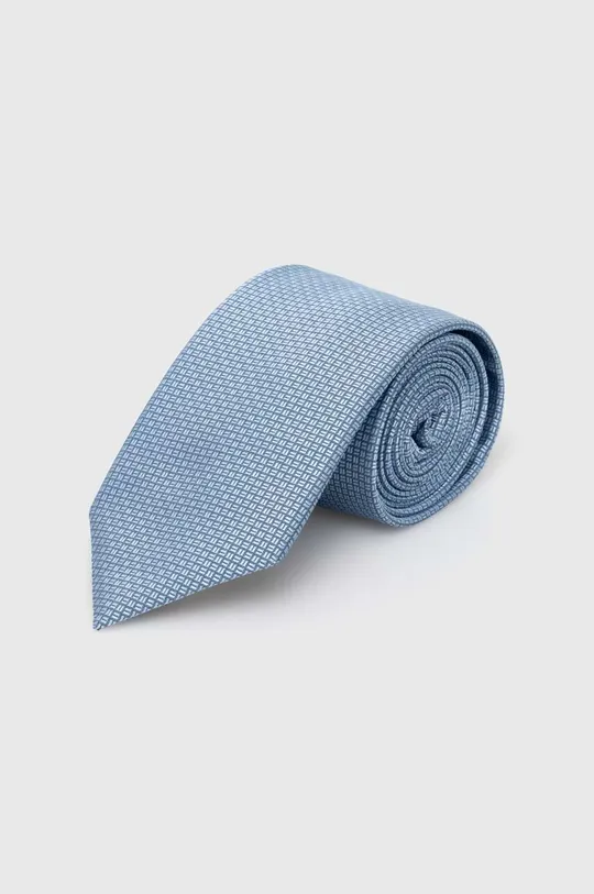 modra Svilena kravata BOSS Moški
