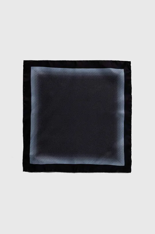 Карманный платок из шелка BOSS чёрный