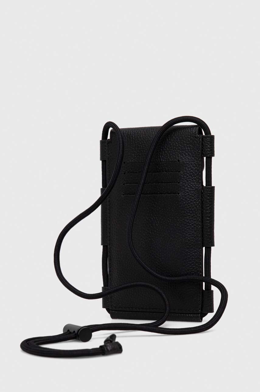 Кожаный чехол на телефон Tommy Hilfiger цвет чёрный | ANSWEAR.ua