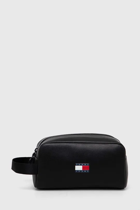 črna Usnjena kozmetična torbica Tommy Jeans Moški