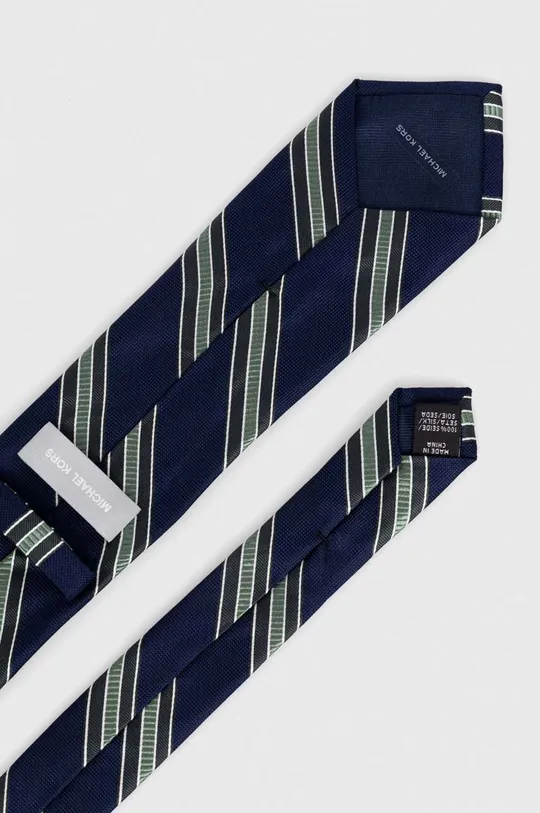 Hodvábna kravata Michael Kors zelená