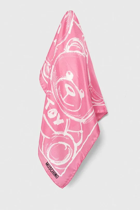 ružová Hodvábna vreckovka Moschino Pánsky
