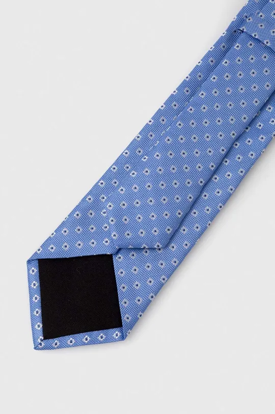 BOSS selyen nyakkendő kék