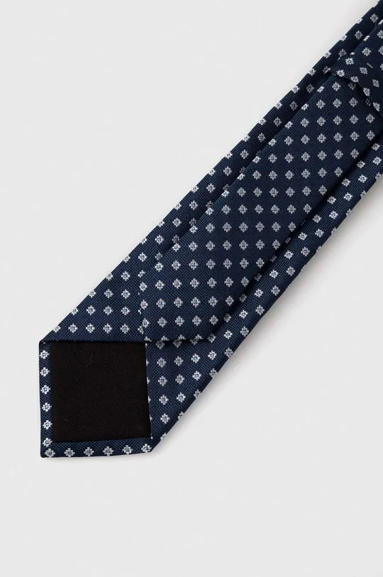 Svilena kravata BOSS mornarsko modra