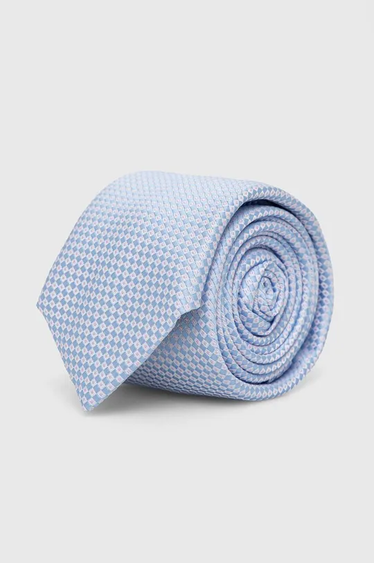 niebieski HUGO krawat Męski