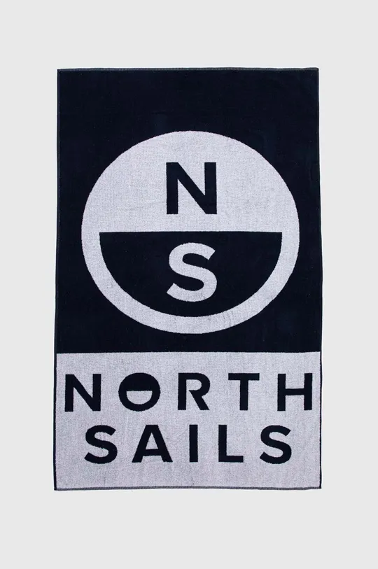 mornarsko modra Bombažna brisača North Sails 104 x 172 cm. Moški