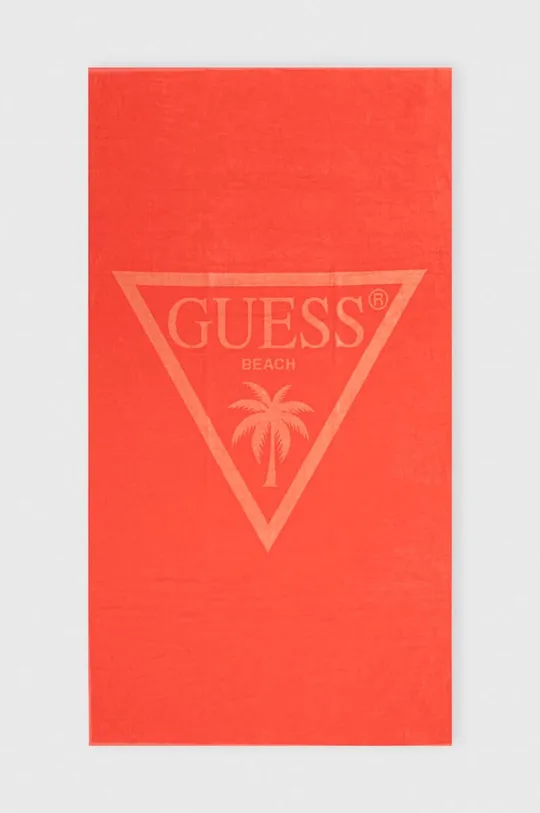 oranžová Bavlnený uterák Guess Pánsky