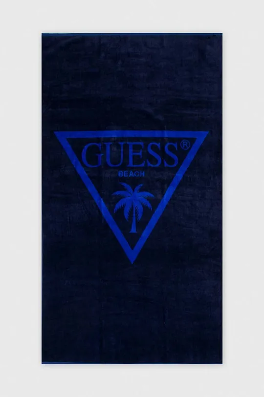 тёмно-синий Хлопковое полотенце Guess Мужской