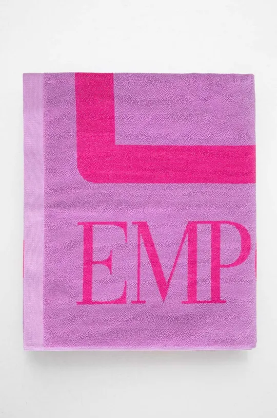 Bavlnený uterák EA7 Emporio Armani 100 x 170 cm fialová