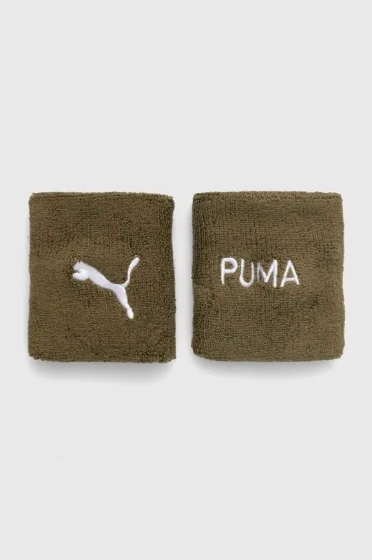 zielony Puma opaski na nadgarstek Fit 2-pack Męski