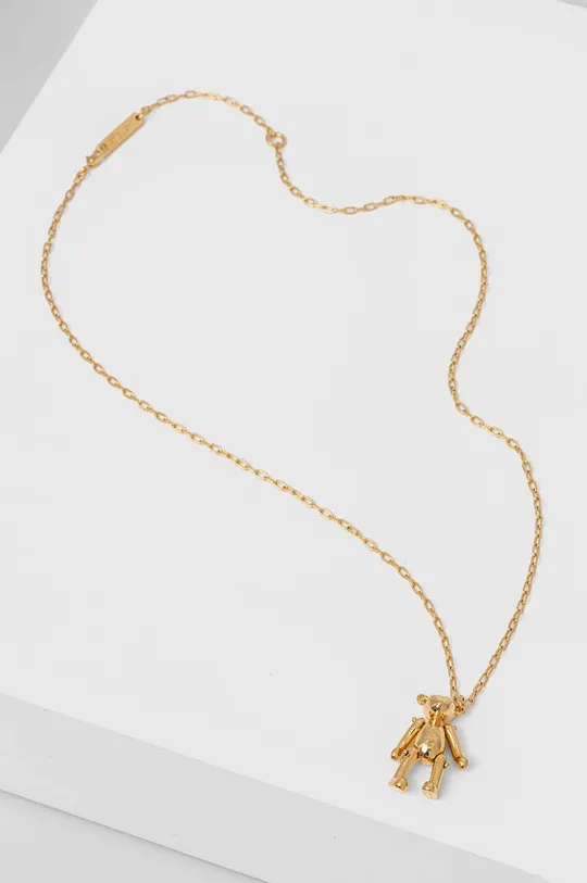 AMBUSH silver necklace Teddy Bear Charm golden