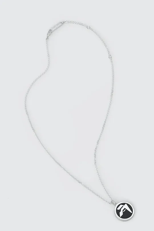 čierna Strieborný náhrdelník AMBUSH Epoxy Amblem Charm Pánsky
