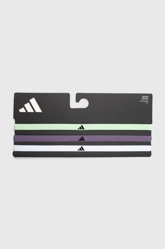 zielony adidas Performance opaski na głowę 3-pack Unisex