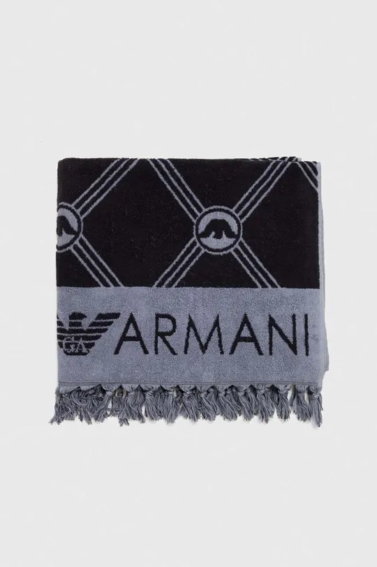 Βαμβακερή πετσέτα Emporio Armani Underwear σκούρο μπλε
