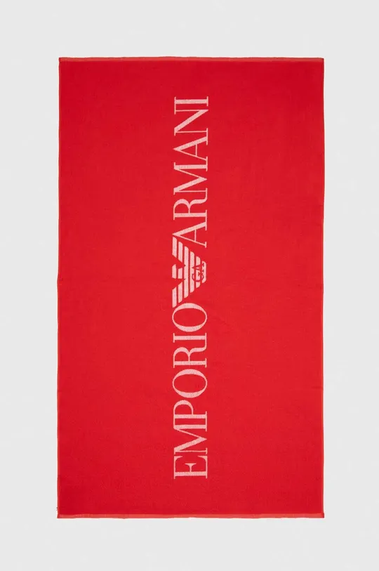 rosso Emporio Armani Underwear asciugamano con aggiunta di lana Unisex