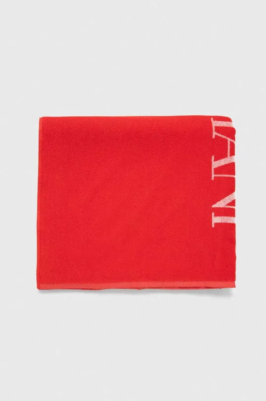 Emporio Armani Underwear asciugamano con aggiunta di lana rosso