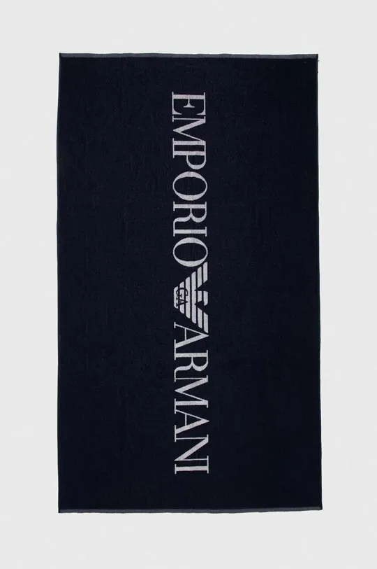 granatowy Emporio Armani Underwear ręcznik bawełniany Unisex