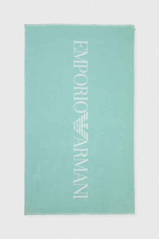 бирюзовый Хлопковое полотенце Emporio Armani Underwear Unisex
