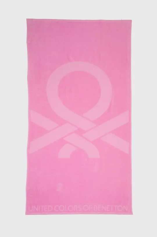rózsaszín United Colors of Benetton pamut törölköző Uniszex