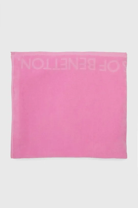 Bombažna brisača United Colors of Benetton roza