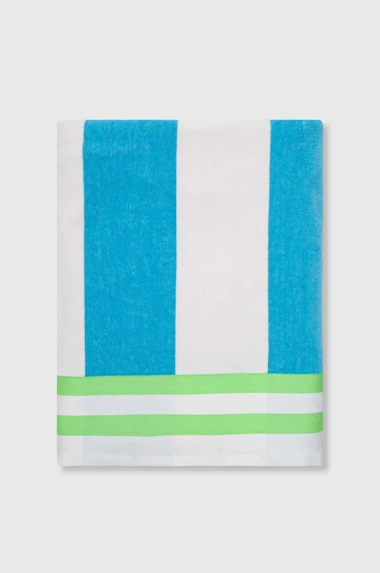 Хлопковое полотенце United Colors of Benetton голубой